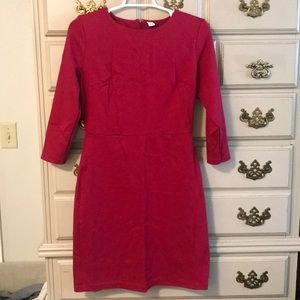 Red casual dress